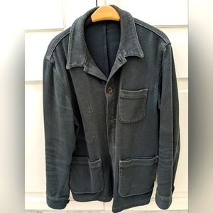 Epaulet Sashiko Doyle Chore Coat - Pine Green, Beautiful Coat, Made in USA, 40